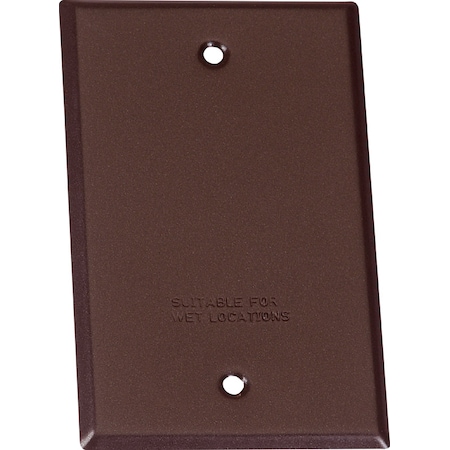 Sigma Engineered Solutions Weatherproof Cover, Junction Box Type, 1 Gang, Steel, Blank Cover Type 14240BR